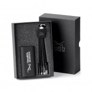 Ensemble de banque de puissance OPHELIA 4400 mah et fils 4/1 avec logo lumineux