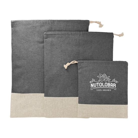 Ensemble de pochettes de voyage en coton recyclé