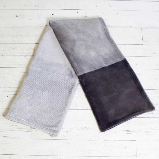 Jeté 4 NUANCES DE GRIS 60" X 70"