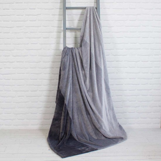 Jeté 4 NUANCES DE GRIS 60" X 70"