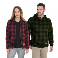 Veston carrelé à capuchon - Adulte