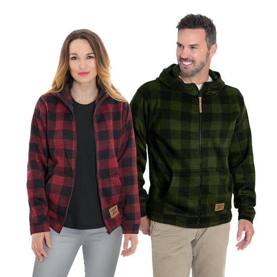 Veston carrelé à capuchon - Adulte