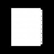 Ensemble intercallaires chiffres 1 à 8